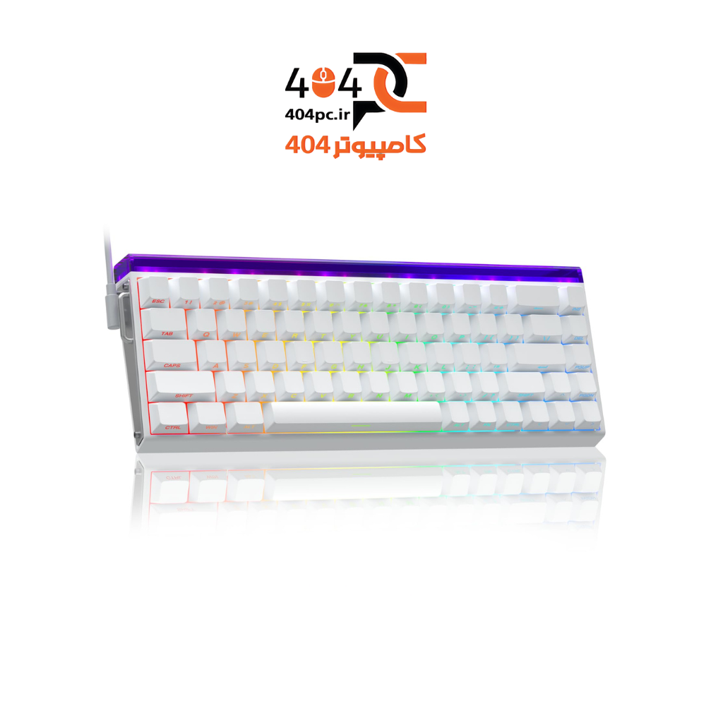 کیبورد گیمینگ AULA HERO 68 HE WHITE